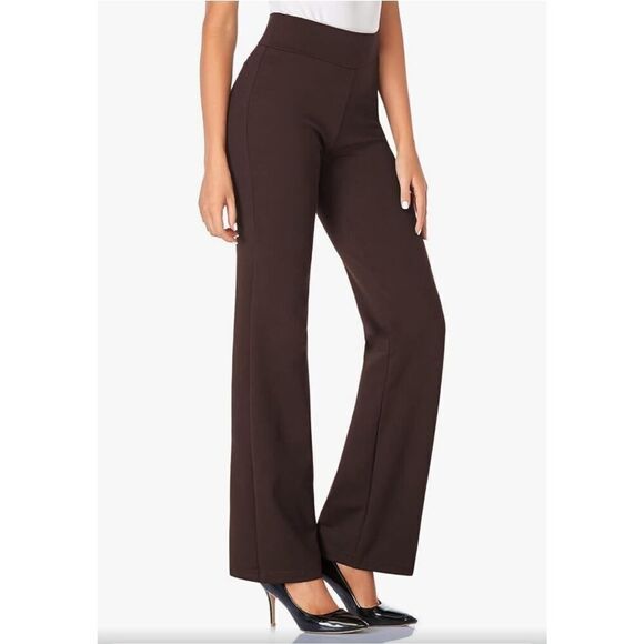 NWT Tapata Brown Pull-On Stretch Dress Pants Size Small 4 - Picture 1 of 9